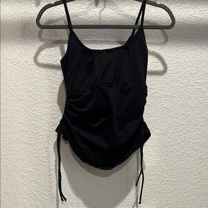 Rese Black Ruched Top